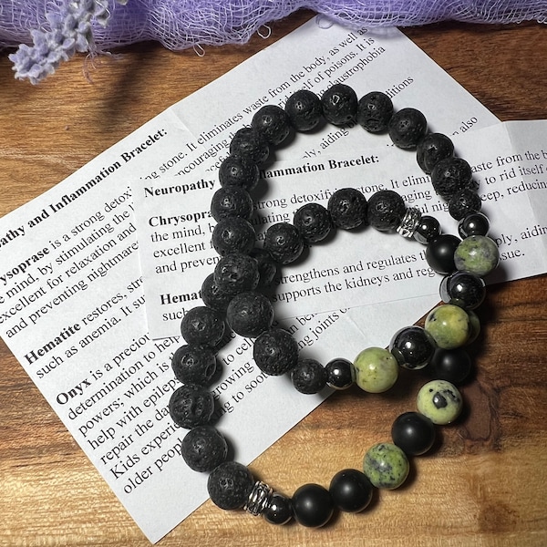 Neuropathy and inflammation bracelet