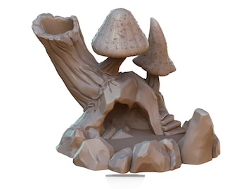 Torre de dados en forma de hongo para todas tus necesidades de juego de rol