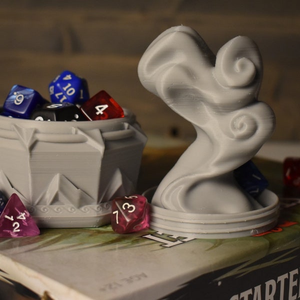 The Sorcerer Dice, Token, Counter, Trinket Box USA Made • Handmade RPG Dice Box • Ars Moriendi Licensed • D&D Miniature Storage