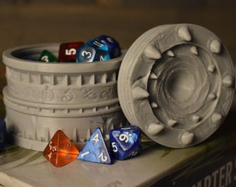 The Warlock Dice, Token, Counter, Trinket Box USA Made • Handmade RPG Dice Box • Ars Moriendi Licensed • Dice Storage