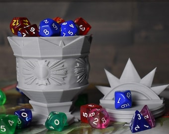 Paladin Dice, Token, Counter, Trinket Box USA Made • Handmade RPG Dice Box • Ars Moriendi Licensed • Dice Storage