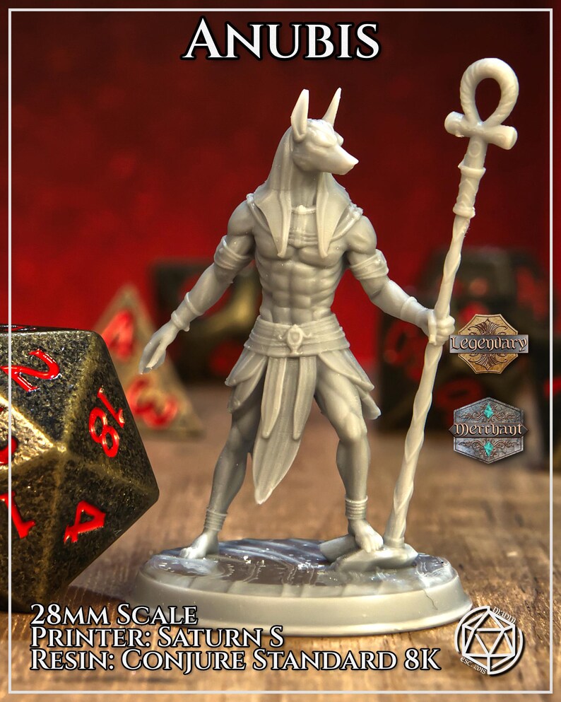 Anubis | Fantasy Resin Miniature | All Tabletop RPG Compatible | RPG ...