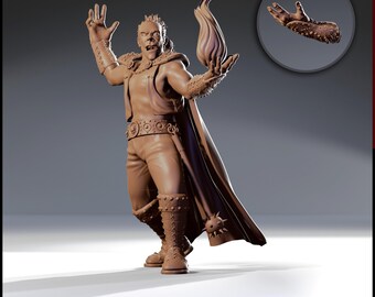 Cloud Giant Spellcaster | 32mm Scale | All Tabletop RPG Compatible | Unpainted Figure