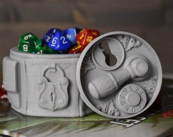 Rouge Dice, Token, Counter, Trinket Box USA Made • Handmade RPG Dice Box • Ars Moriendi Licensed • Dice Storage