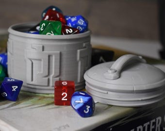 Monk Themed Dice, Token, Counter, Trinket Box USA Made • Handmade RPG Dice Box • Ars Moriendi Licensed • Dice Storage