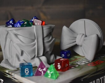 Present Mimic Dice, Token, Counter, Trinket Box USA Made • Handmade RPG Dice Box • Ars Moriendi Licensed • Dice Storage