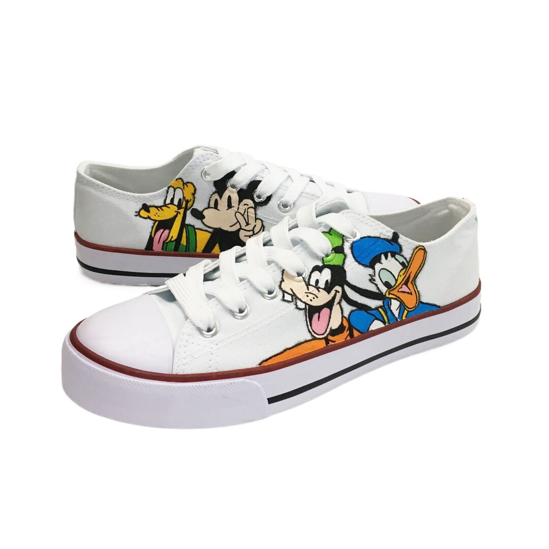 Goofy Hand Painted Sneaker Personalized Custom Shoe Cartoon Etsy