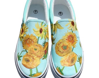 Sunflower van gogh shoes deals