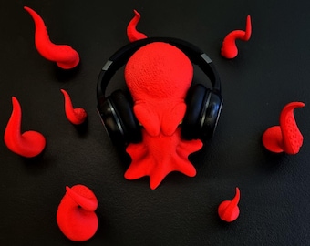 Octopus headphone holder wall hanger home decor
