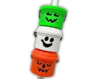 Mini McDonald's boo buckets straw topper for tumbler drinks