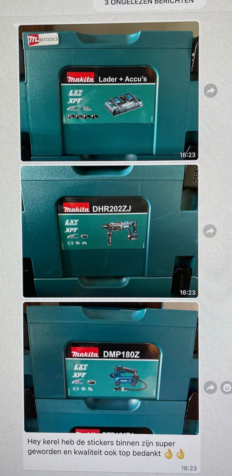 Makita Festools MBOX Bosch Étiquettes autocollantes pour outils Hikoki image 3