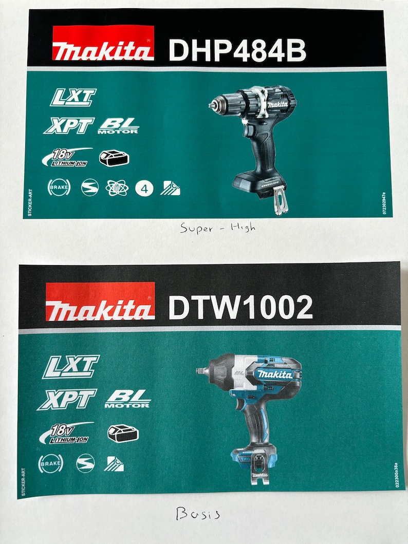 Makita Festools MBOX Bosch Étiquettes autocollantes pour outils Hikoki image 10