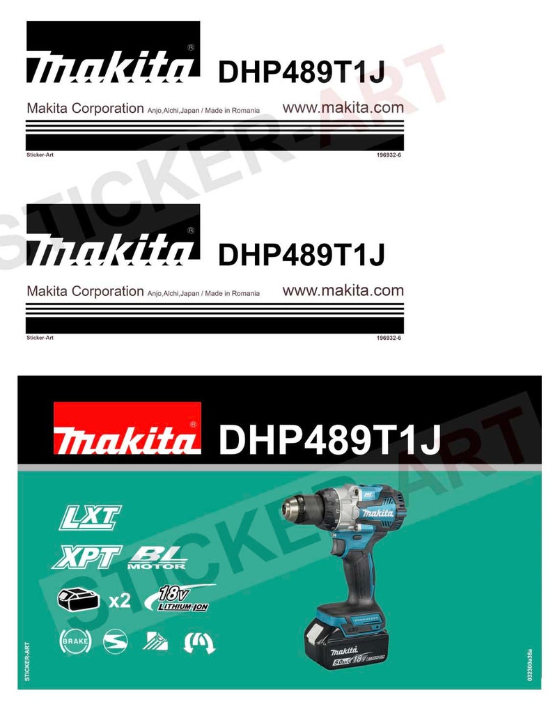 Makita Festools MBOX Bosch Hikoki Tool Worx Sticker Labels image 9