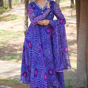 Bandhani Dress - Etsy New Zealand