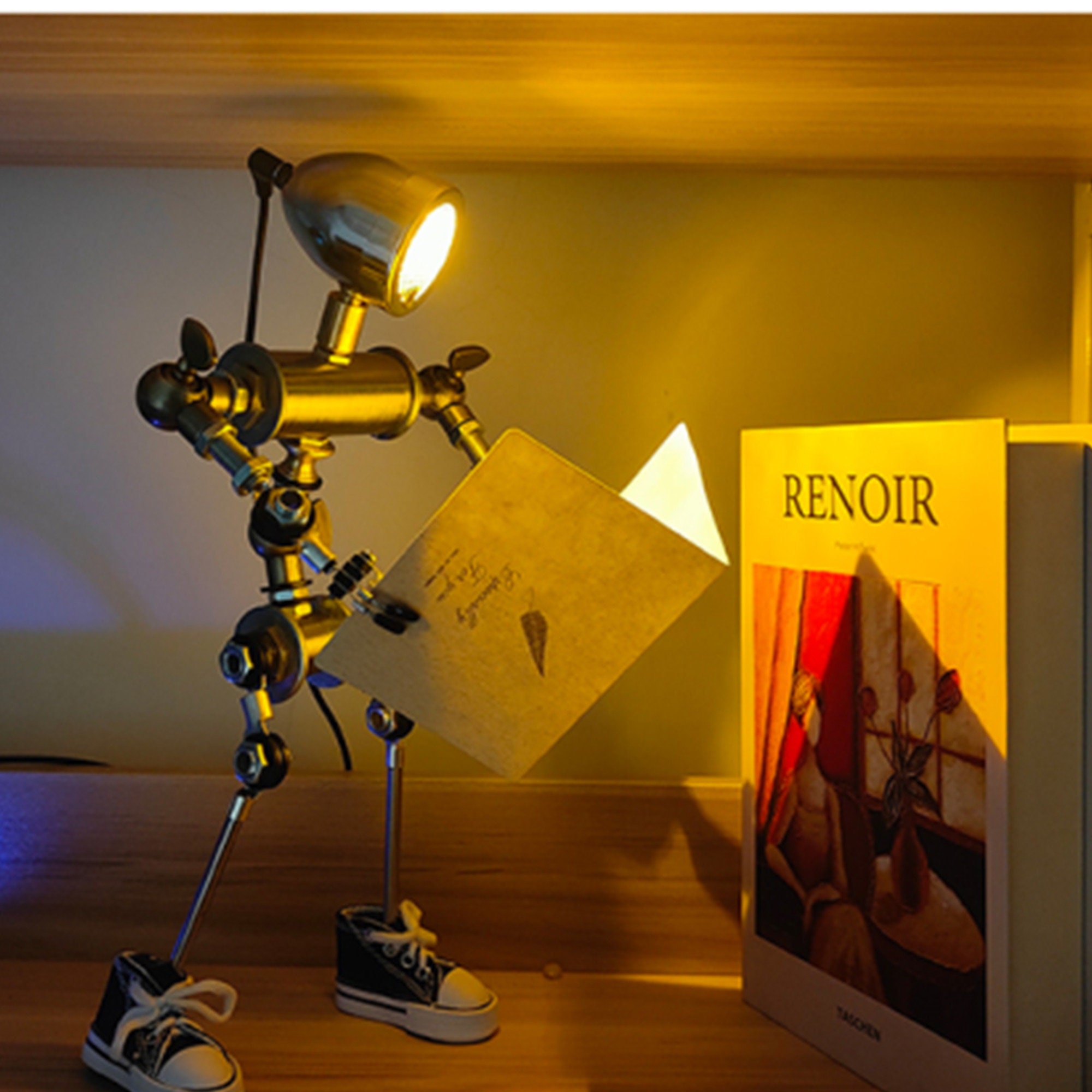 Robots Desk Lamps Cyberpunk Handmade Robots Gifts for Boys Etsy