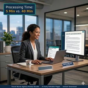 Travel Nurse Resume Bundle – Agency Ready Portfolio, Contract Matrix, License Tracker image 7