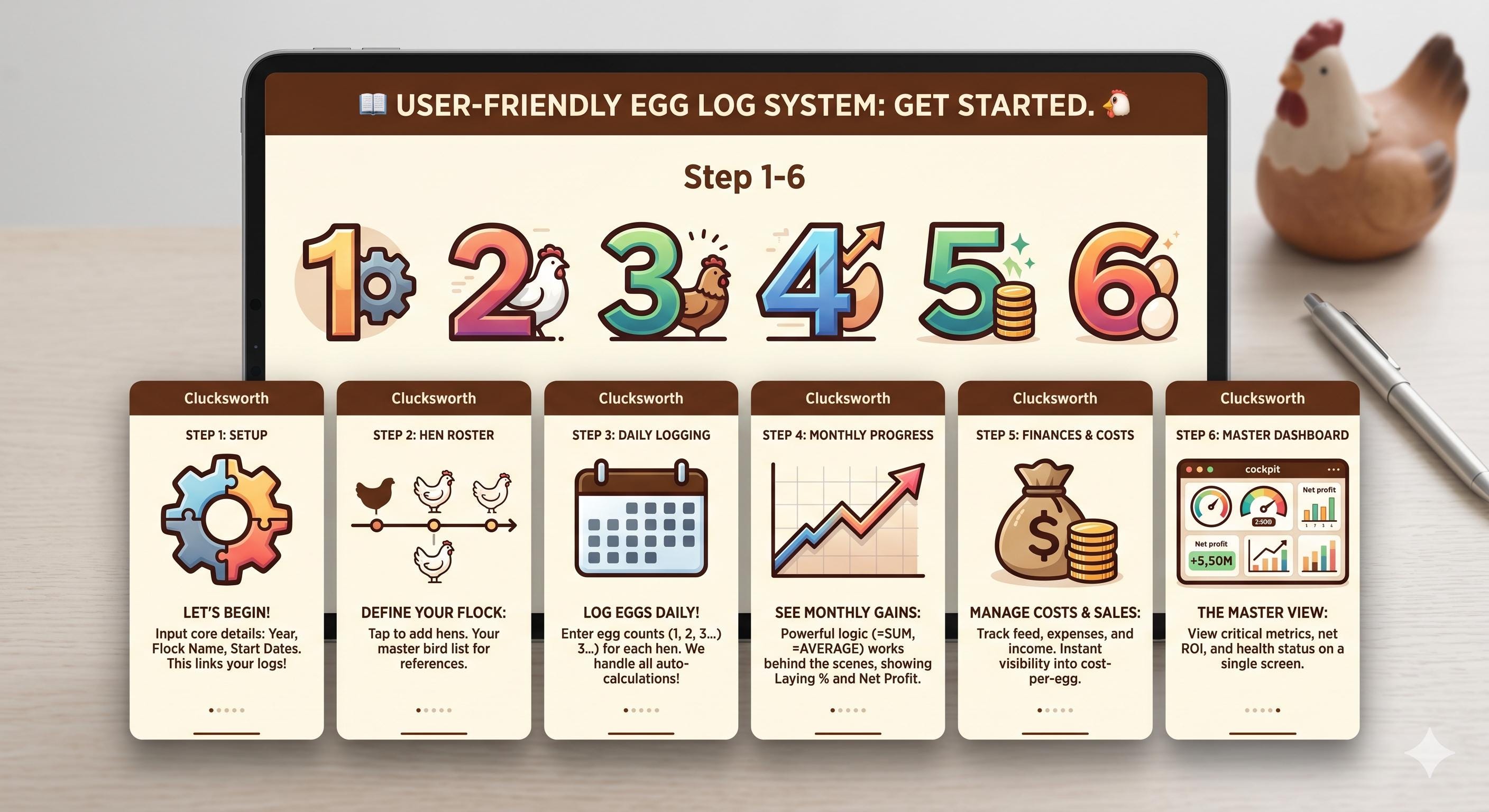 Chicken Tracker Dashboard - NPIP Record Keeping Log - Automated Poultry ...