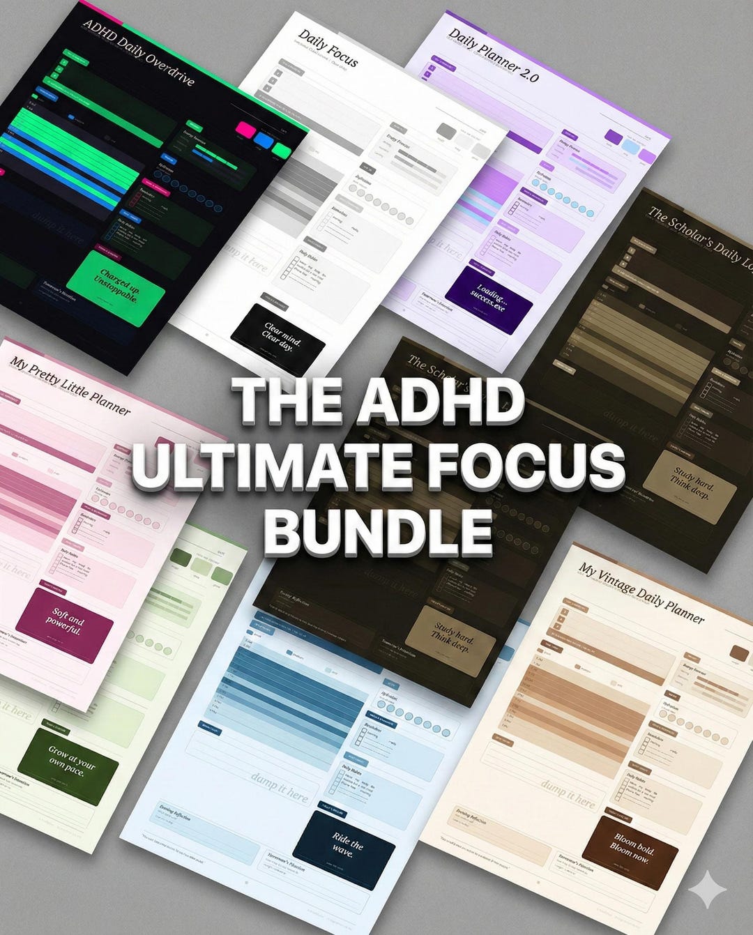 ADHD Daily Focus Planner – Neurodivergent Task Organizer (PDF) - Etsy