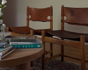 Vintage Mid Century Spanish Chairs by Borge Mogensen for Fredericia Denmark