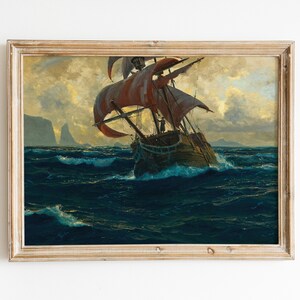Vintage the Flying Dutchman,printable Wall Art,digital Downloadable ...