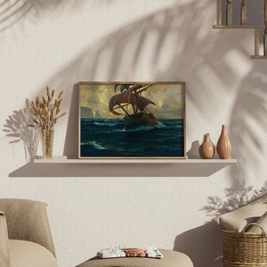 Vintage the Flying Dutchman,printable Wall Art,digital Downloadable ...