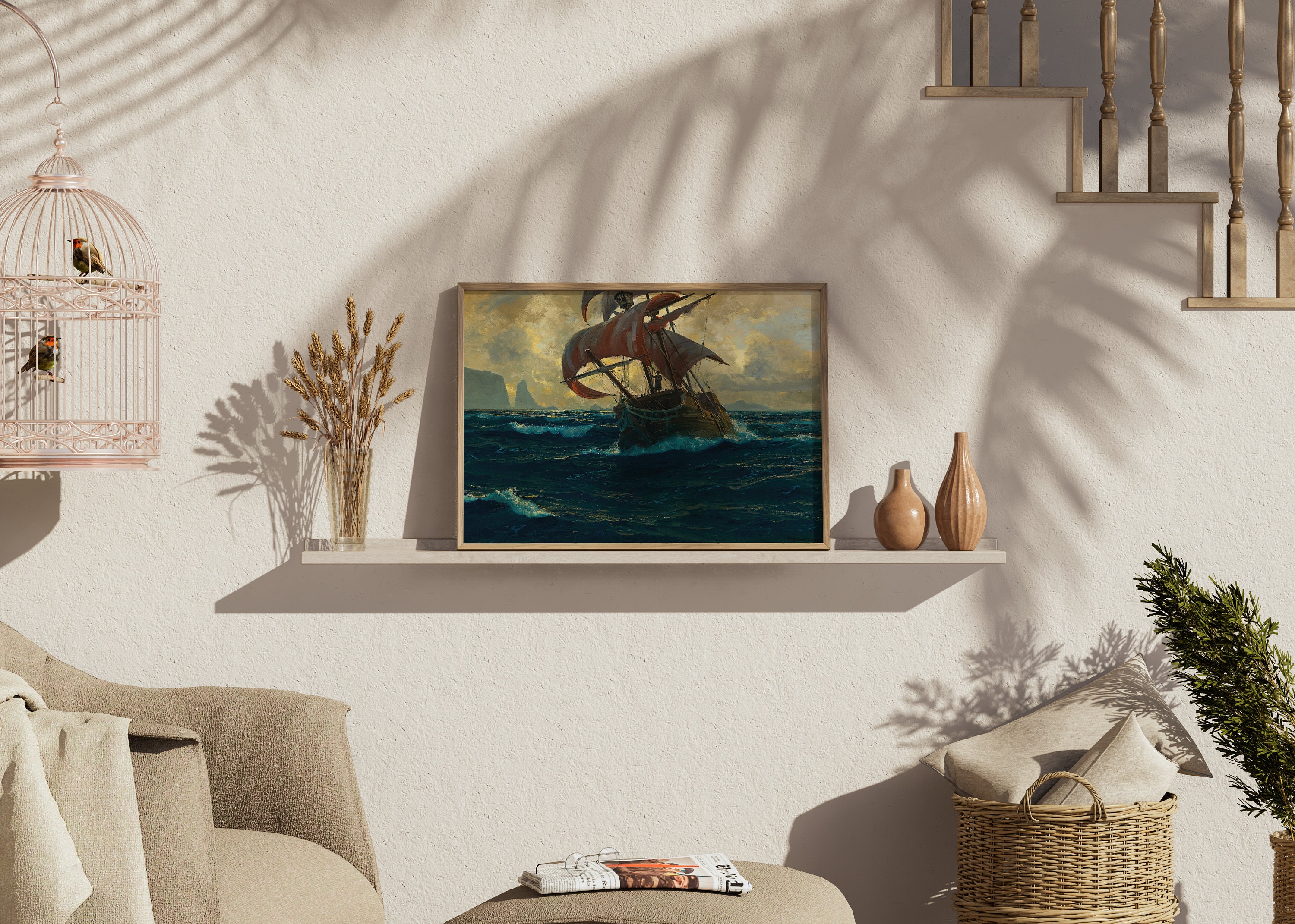 Vintage the Flying Dutchman,printable Wall Art,digital Downloadable ...