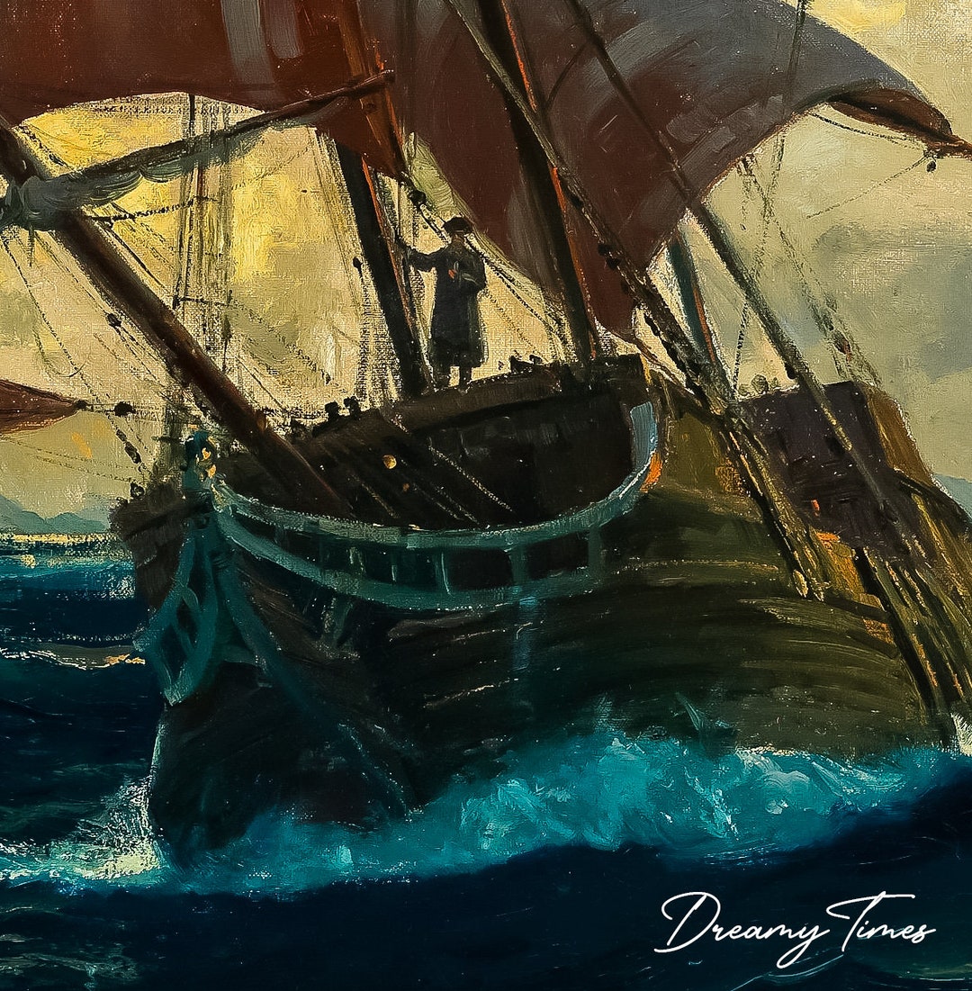 Vintage the Flying Dutchman,printable Wall Art,digital Downloadable ...