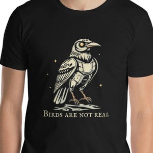Birds Are not Real T-shirt zachte stijl, Funny Birds Conspiracy Tee, shirt grafische vogel, shirt hilarische vogels, shirt vogels zijn niet echt
