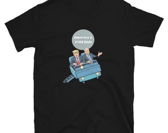 American Rollercoaster T-Shirt, Trump & Biden, Funny Political Tee