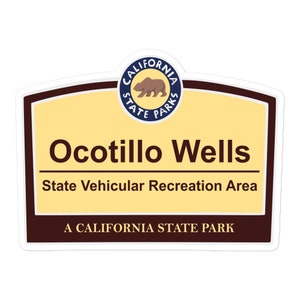 Ocotillo Wells California sticker