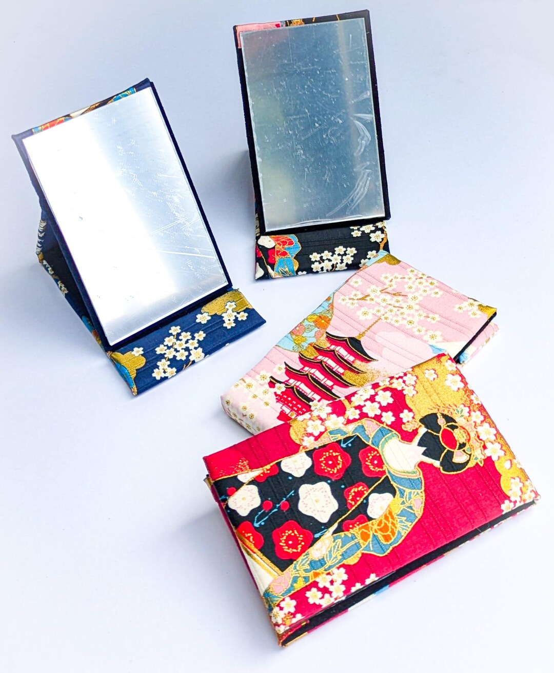 Traditional Geisha Mirror Japanese Geisha Kimono Pocket Mirror - Etsy