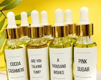 Scented Body oils for Women | Dry Moisturizing Body Oils Gifts for Her Bath and Body Products Perfume Oils for Skin