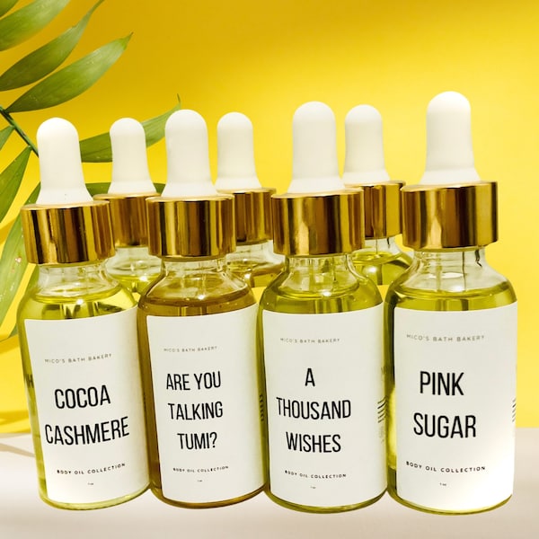 Scented Body oils for Women | Dry Moisturizing Body Oils Gifts for Her Bath and Body Products Perfume Oils for Skin