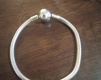 Sterling Silver Pandora Bracelet Stamped 925 ALE Absolutely Gorgeous