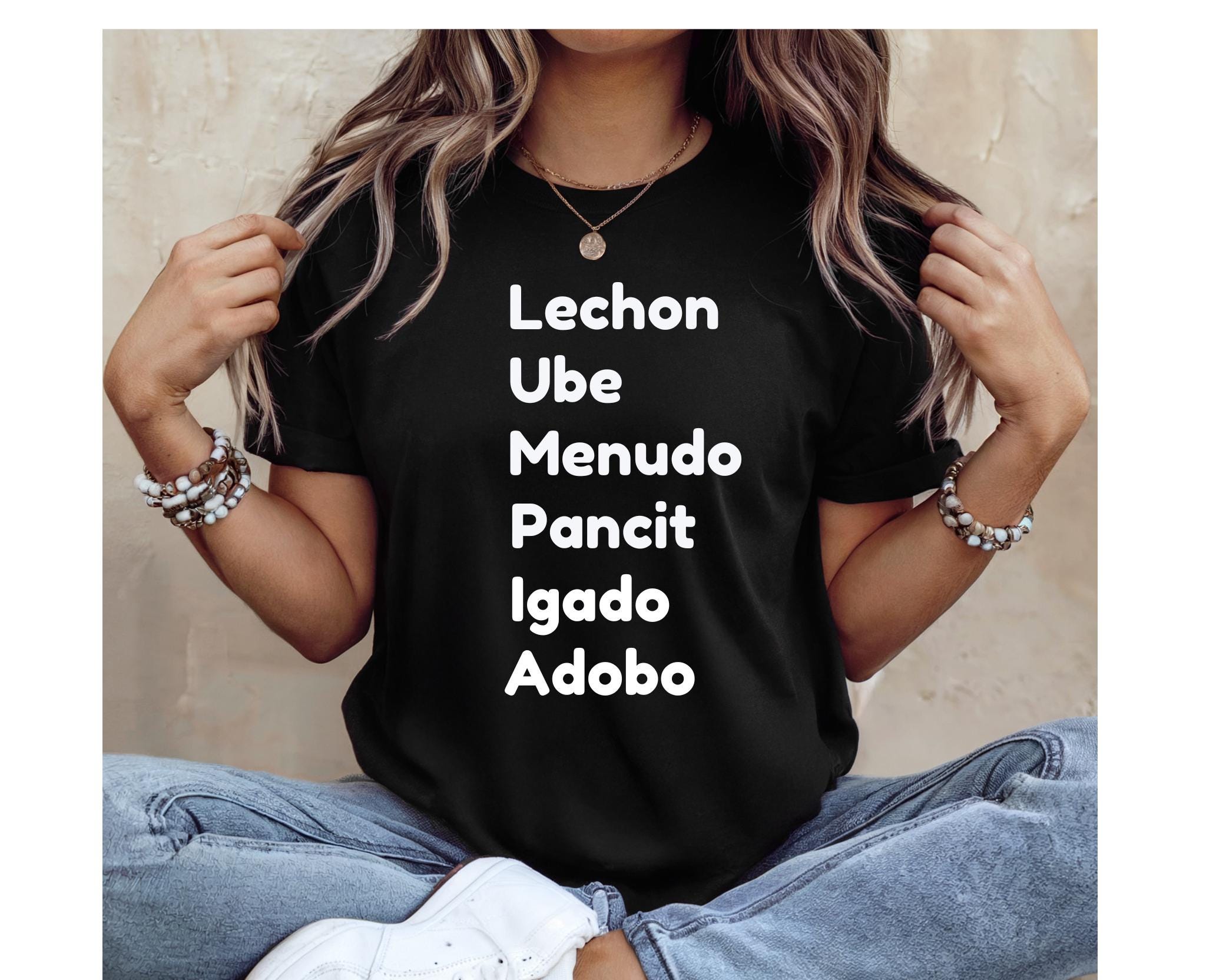 Filipino Food Funny Gift Philippines T shirt 100% Cotton -Brand New - Filipino Owned