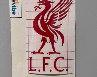 Liverpool FC Futbol Soccer - Vinyl Sticker Outdoor/Indoor Use 3.50&quot; x 5.50&quot; Waterproof