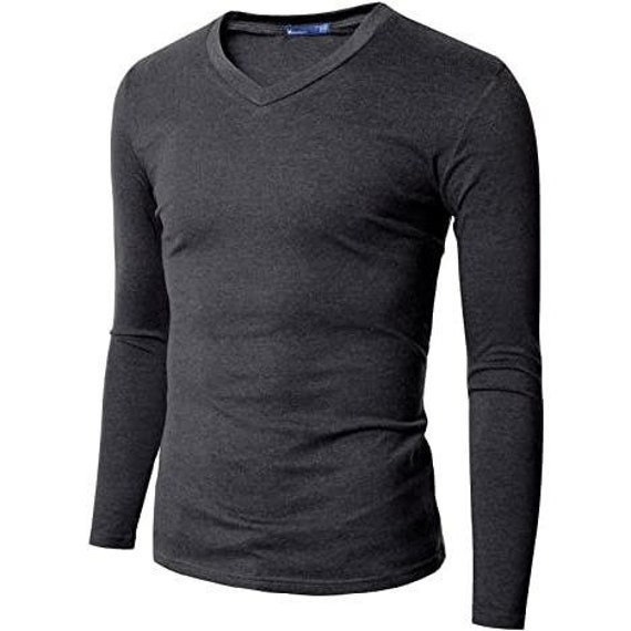 V-neck Long Sleeve T-shirt Vest Top 
