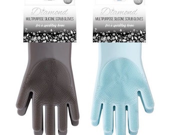 Silicone Dish Scrubber Gloves (Pair)