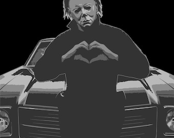 Michael Myers Heart Hands SVG