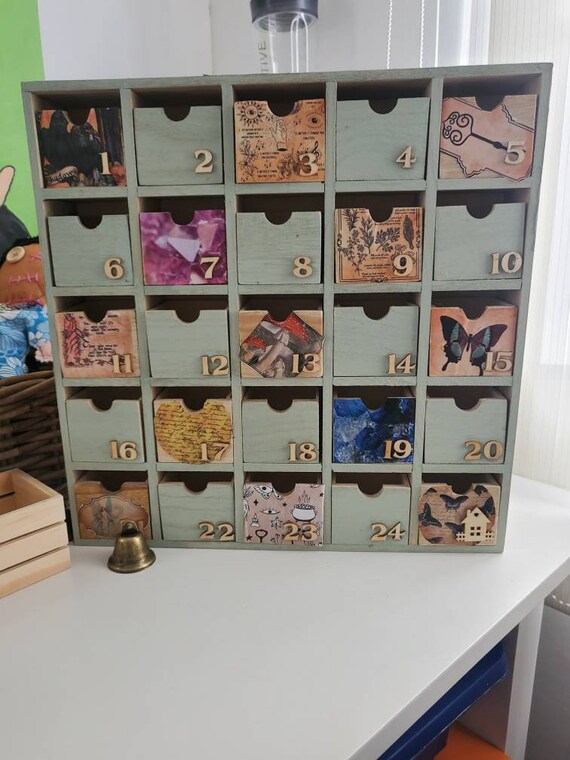 Witches Spell Advent Calender Wooden Drawers to Keep All Your Etsy UK Witches Spell Advent Calender Wooden Drawers to Keep All Your Etsy UK
