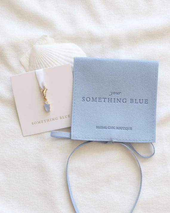 Something blue charm gift for bride blue charm for wedding something blue bouquet charm wedding day gift bridal shower gift blue crystal pin