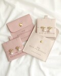 Bridesmaid earrings 18k gold plated bridesmaid pearl knot earrings maid of honour jewellery bridal gift earrings bridesmaid jewellery pouch