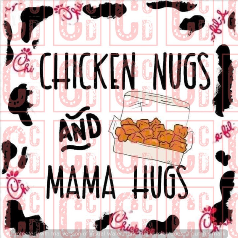 Chicken Nugs and Mama Hugs Sublimation - Etsy