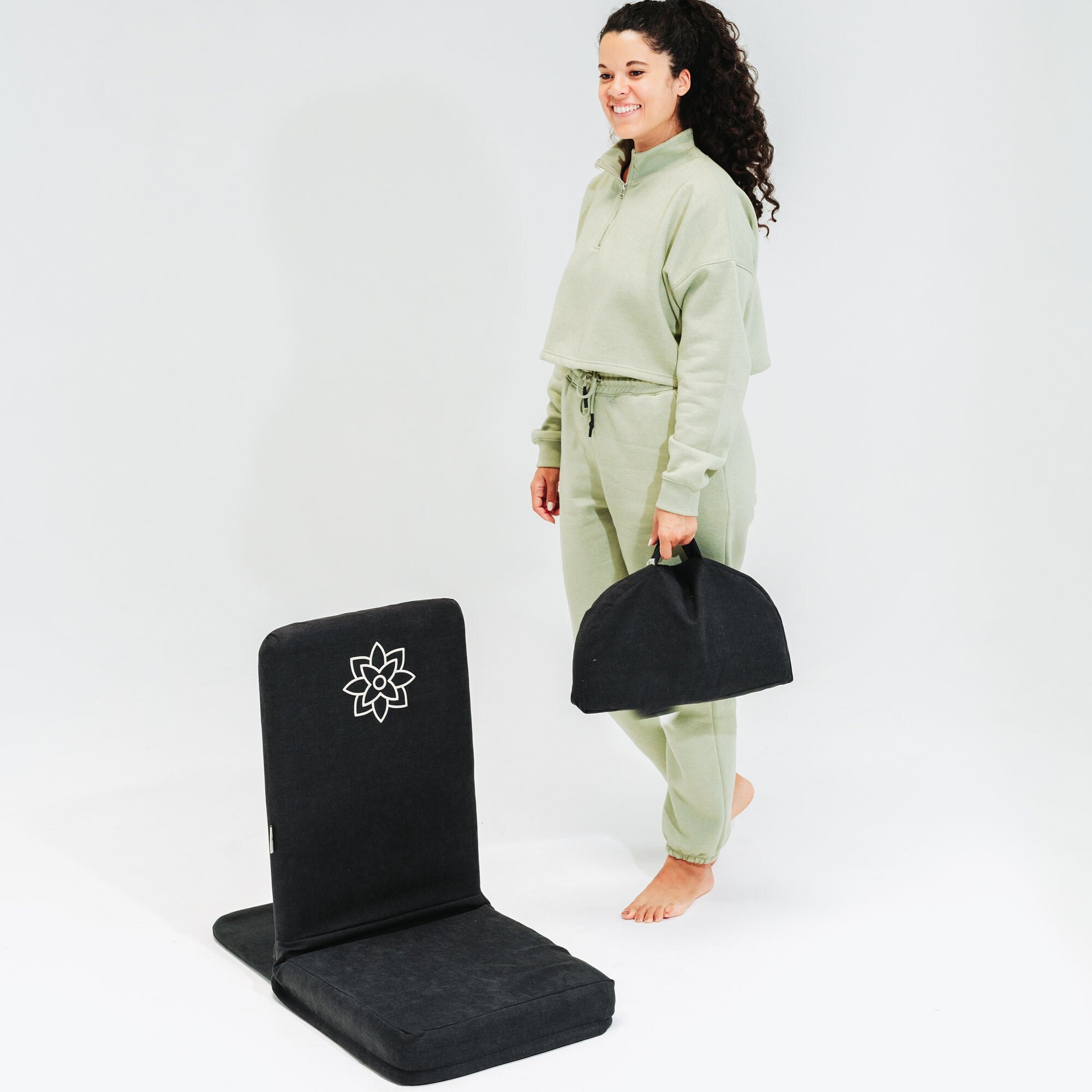 Folding Meditation Chair Meditation Cushion With Back Etsy