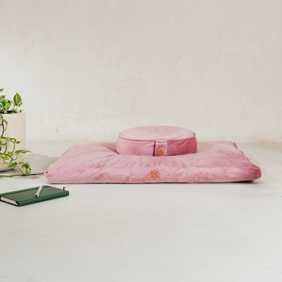 Large pink velvet clearance cushion