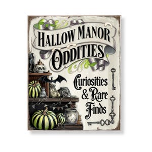 Haunted Manor Halloween Print: Vintage Gothic Wall Art (8x10 PDF & JPG Digital Download