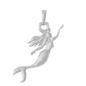 Ambitious and Stylish divine Mermaid Silver Pendant (92.5% purity) by Akshat Sapphire Mermaid Locket for Men and Women