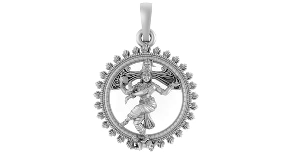Buy God Shiva Nataraj Tandav Pose Pendant big Size Pure Silver 92.5 Purity Pendant by Akshat Sapphire Murugan Pendant Online in India Etsy