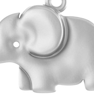 Akshat Sapphire Sterling Silver (92.5% purity) Strength Symbolic Elephant Pendant for Men & Women Pure Silver Elephant Locket