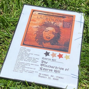 Lauryn Hill Inspired - Framed Album